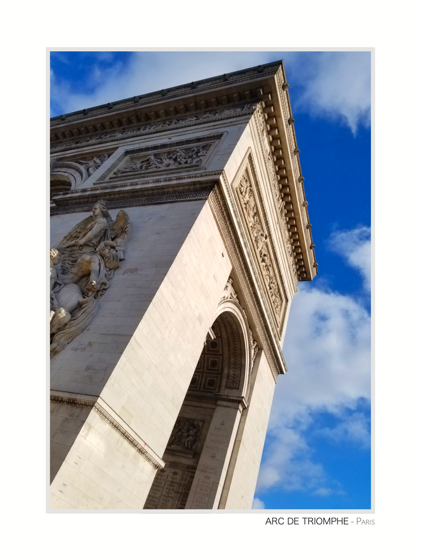 photo de l'Arc de triomphe de Paris
