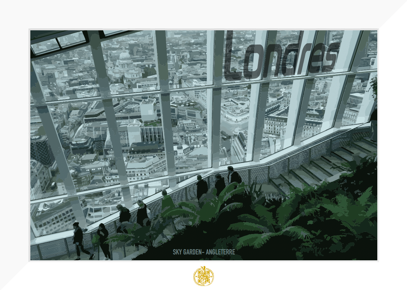 Vue depuis le sommet du Sky Garden de Londres