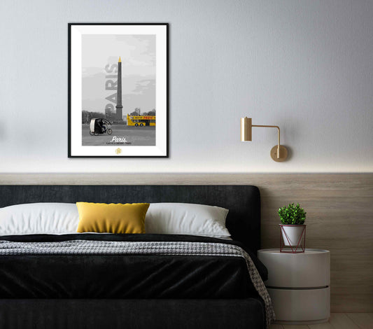 photo de l'obélisque de la place de la concorde à Paris