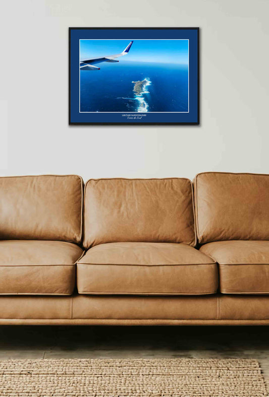 photo des îles sanguinaires de Corse du sud vue d'avion