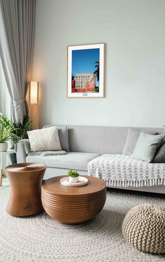 cadre mural d'une photo d'un immeuble sur vine street à Los Angleles